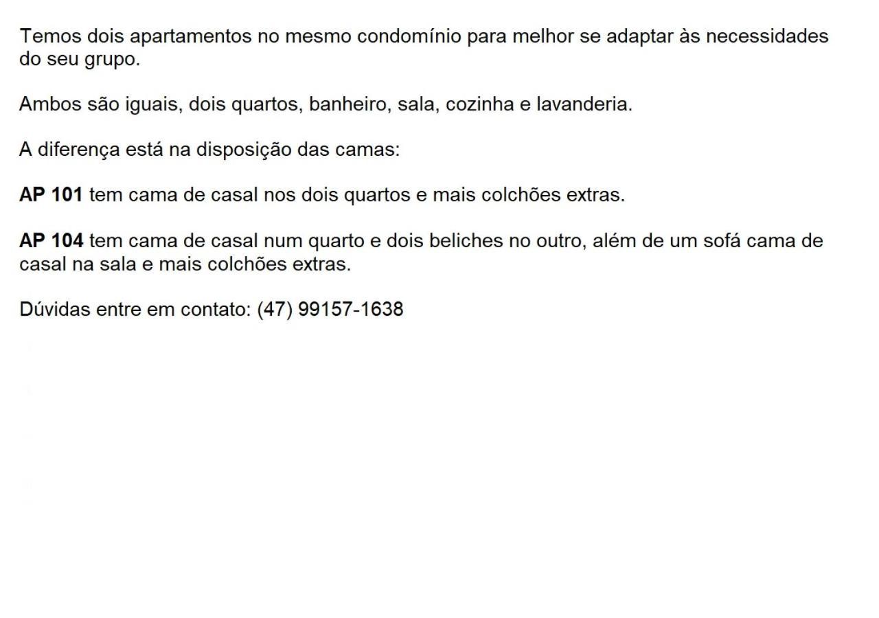 公寓 Inteiro 2 Quartos Mobiliado